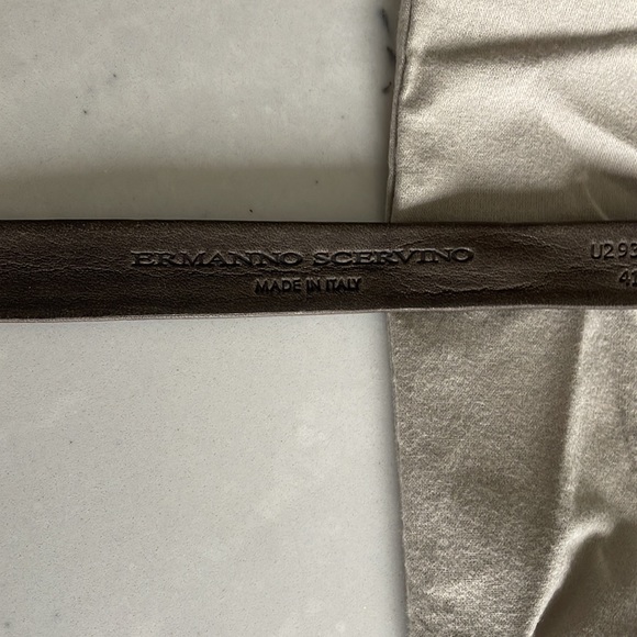 Ermanno Scervino leather belt size 105 made in Italy - Picture 6 of 10